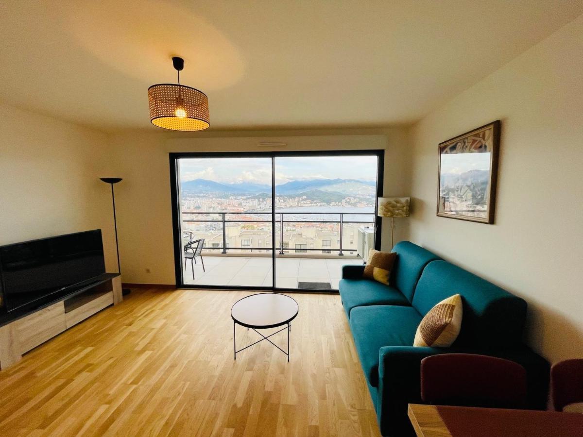 Ajaccio T2 grand standing neuf vue mer centre-ville&plages Esterno foto