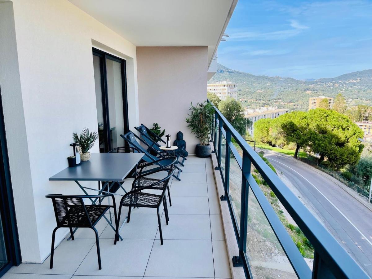 Ajaccio T2 grand standing neuf vue mer centre-ville&plages Esterno foto
