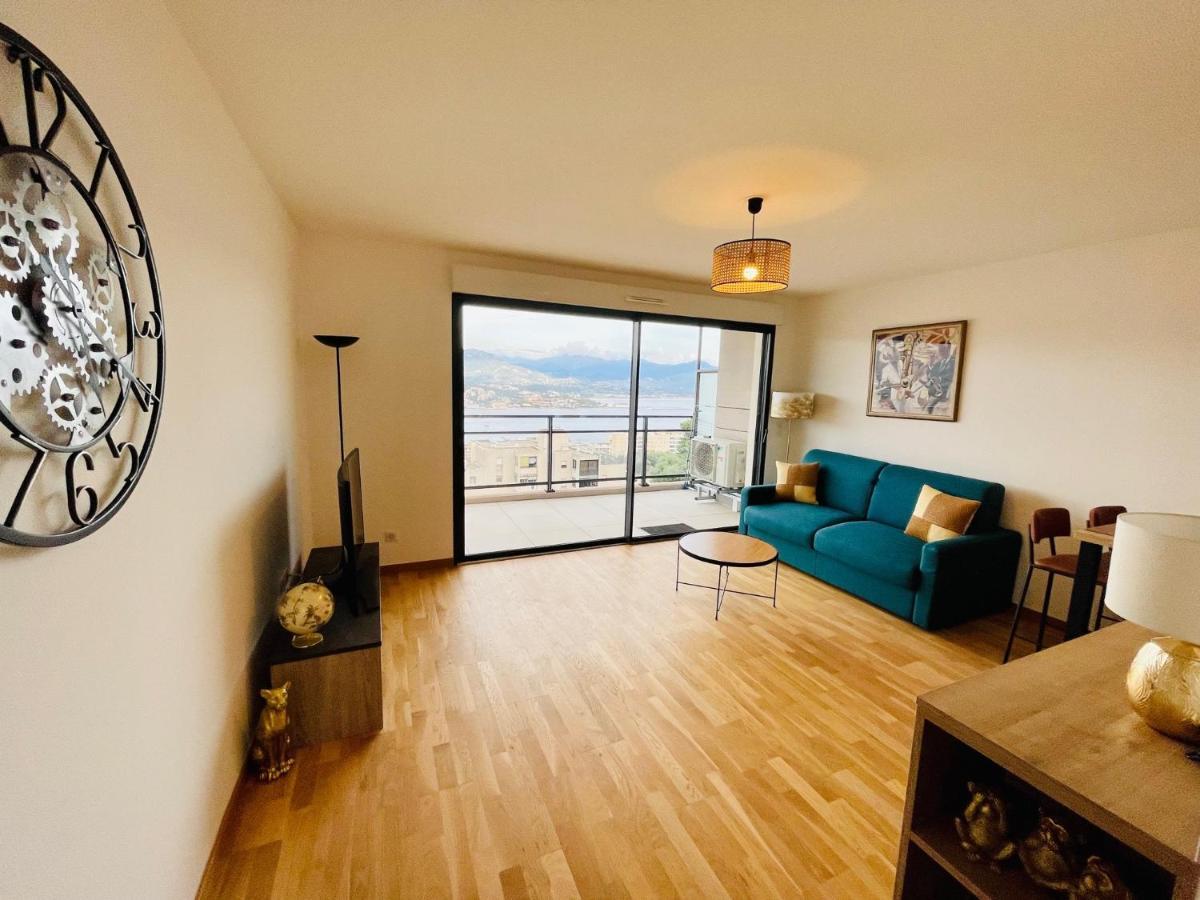 Ajaccio T2 grand standing neuf vue mer centre-ville&plages Esterno foto