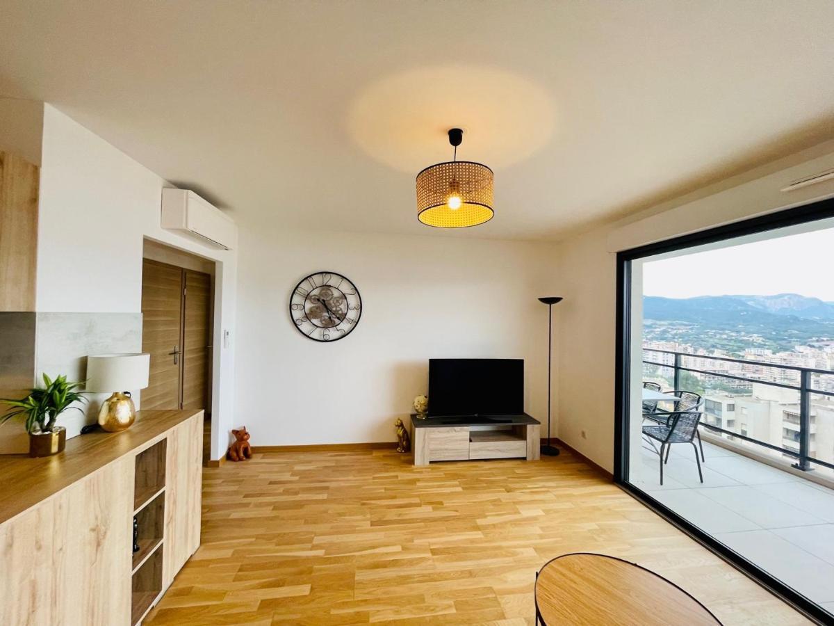 Ajaccio T2 grand standing neuf vue mer centre-ville&plages Esterno foto